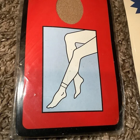 Lot of Vintage sheer nylon socks, beige & nude, sock size: 9-11 - Picture 2 of 12